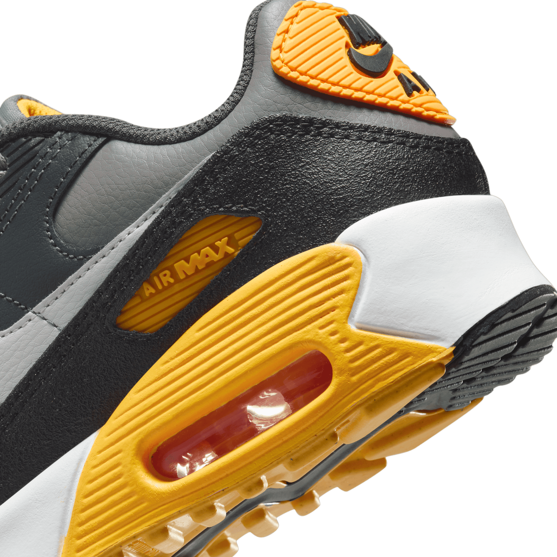 Big Kids' Nike Air Max 90 "Smoke Grey Yellow"
