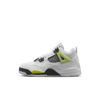 Little Kids' Jordan 4 Retro "Light Lemon Twist"