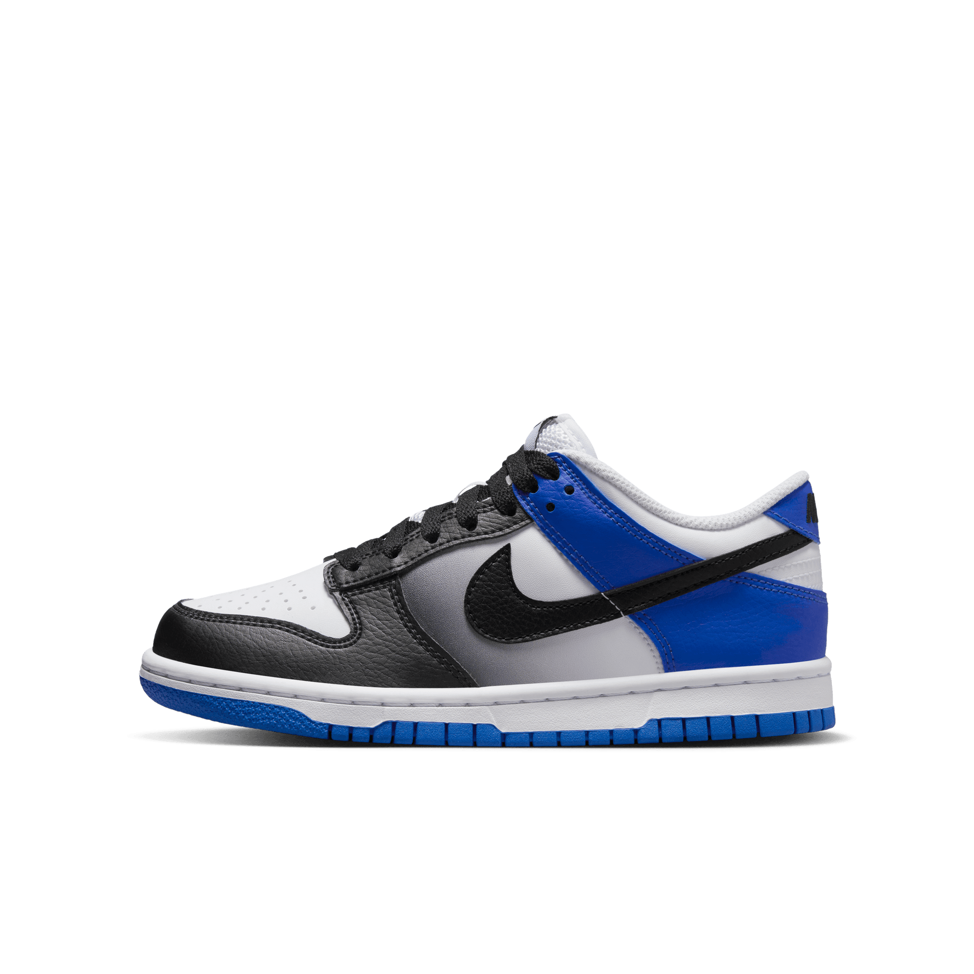 Big Kids' Nike Dunk Low "Game Royal White Black"