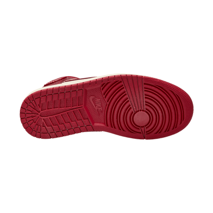 Women's Air Jordan 1 Mid SE "Red Cracked Leather"