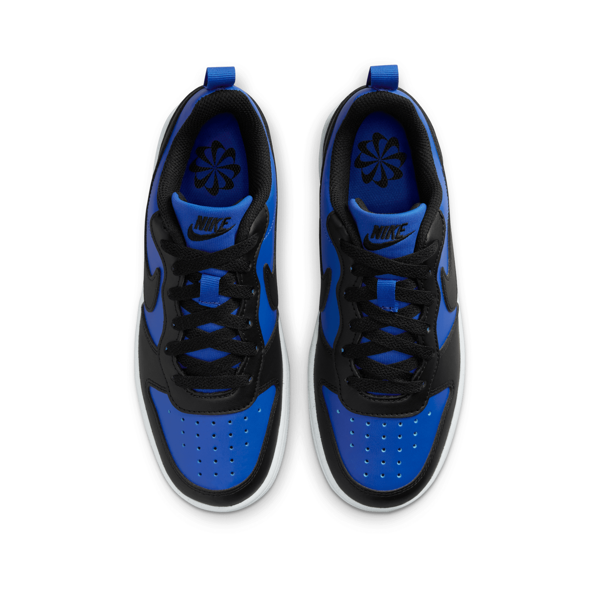 Big Kids' Nike Court Borough Low Recraft "Game Royal Black"