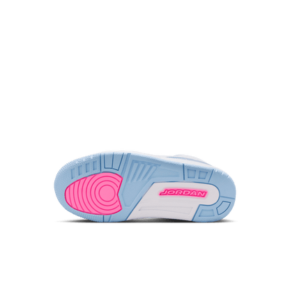 Little Kids' Jordan 3 Retro Shoes (PS) "White Cobalt Bliss"