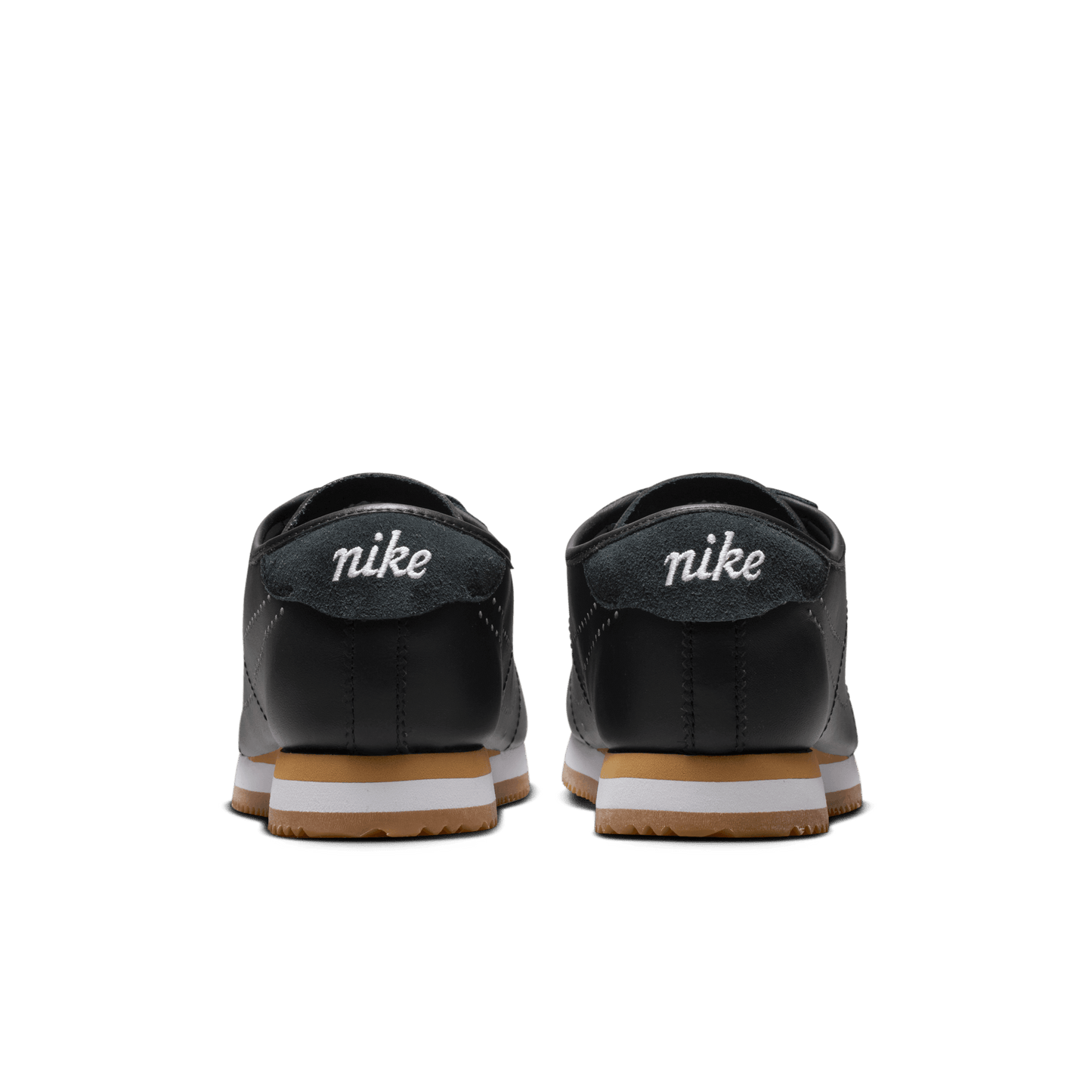 Women's Nike Cortez Leather "Black Gum Light Brown"