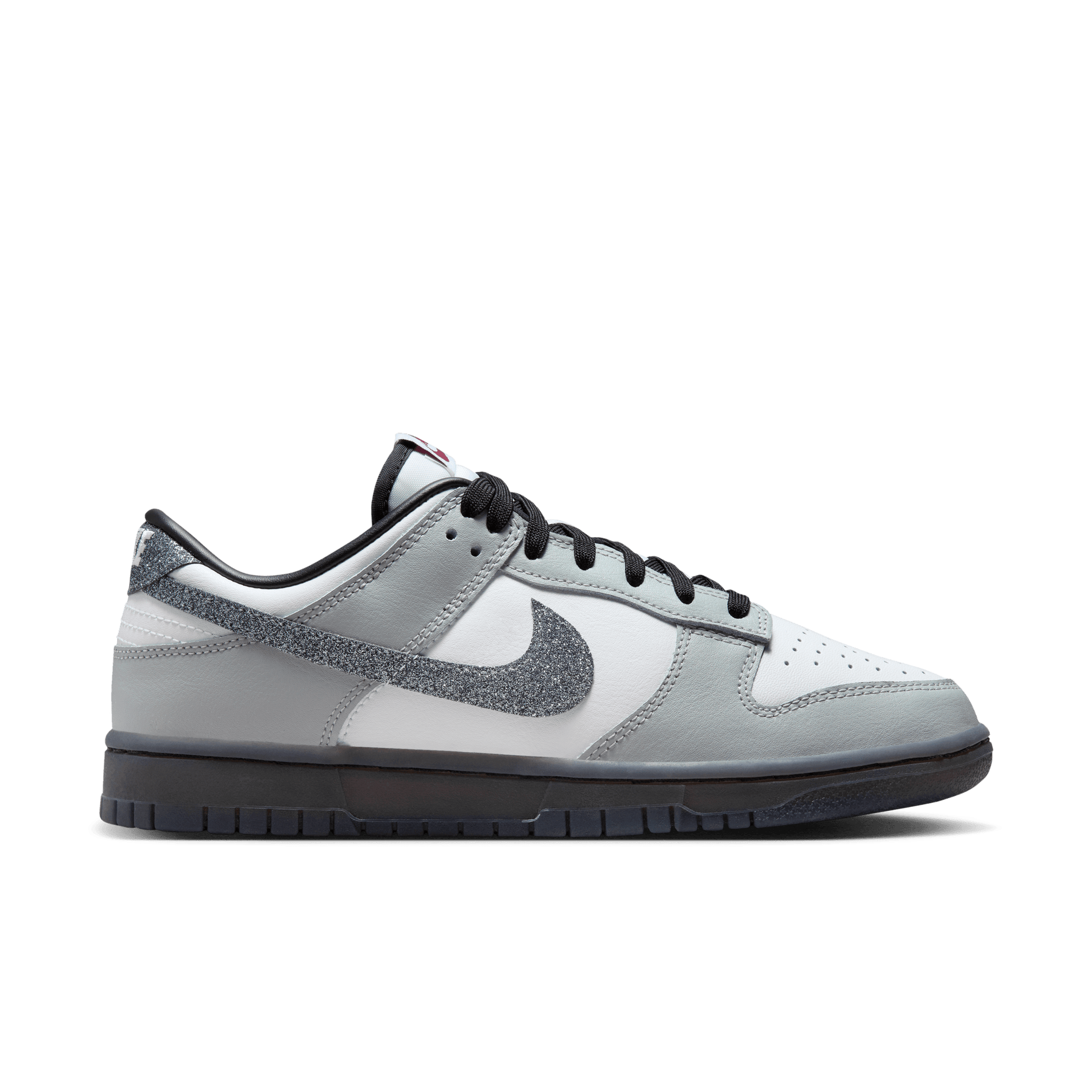 Women's Nike Dunk Low LX "Glitter Swoosh Smoke Grey"