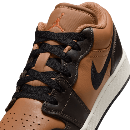 Big Kids' Air Jordan 1 Low SE BG "Flax Baroque Brown"