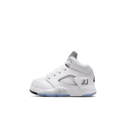 Baby/Toddler Jordan 5 Retro OG "White Metallic"