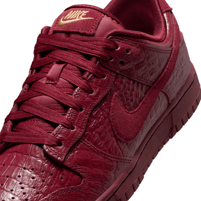Women's Nike Dunk Low "Team Red Croc"