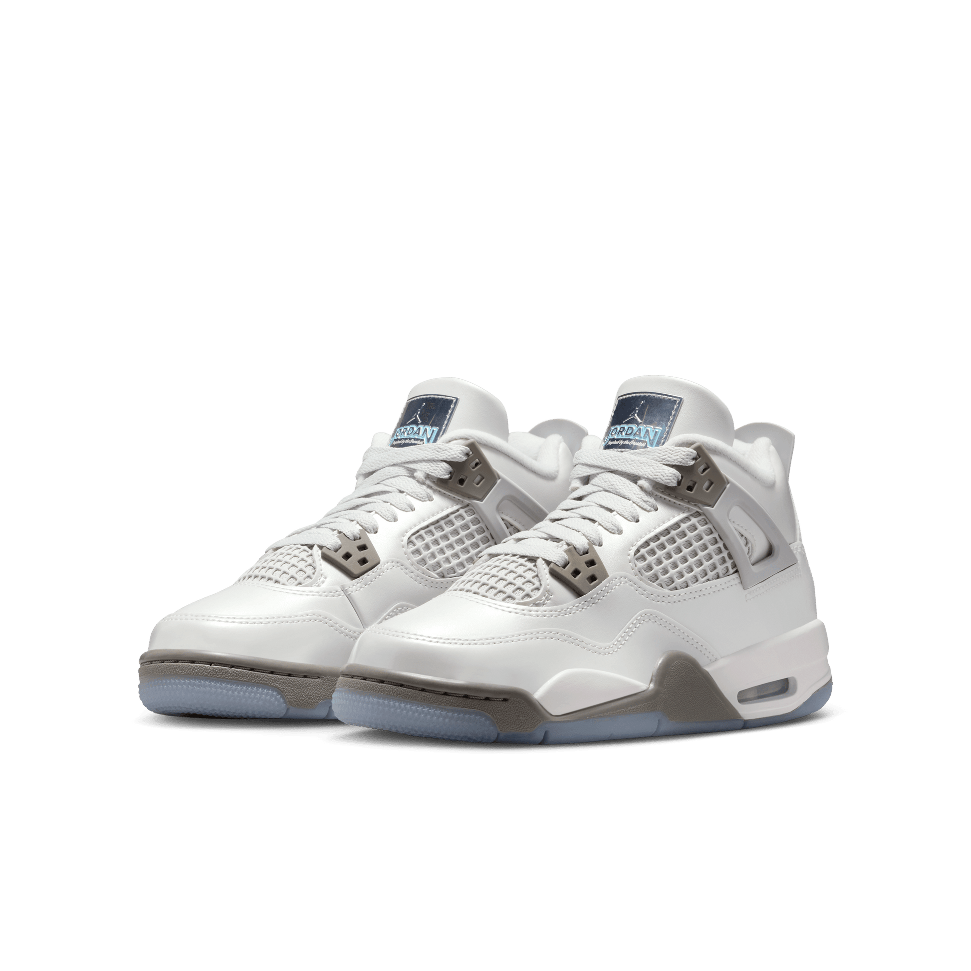 Big Kids' Air Jordan 4 Retro "Blue Chill"