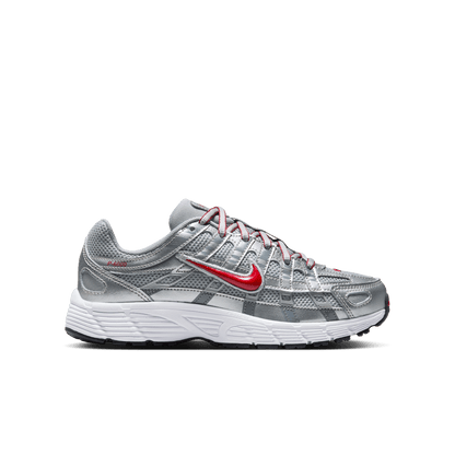 Big Kids' Nike P-6000 "Metallic Silver Gym Red"
