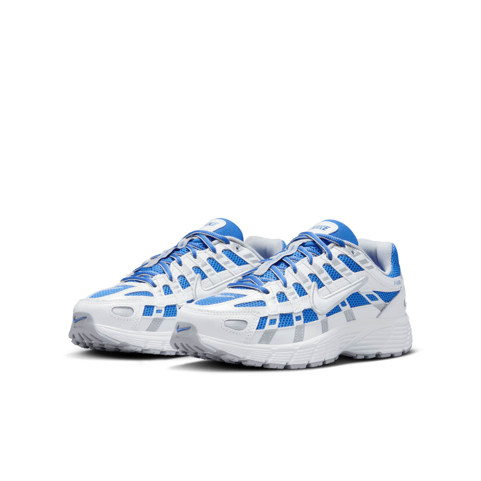 Big Kids' Nike P-6000 "Metallic Silver Racer Blue" (Unisex)