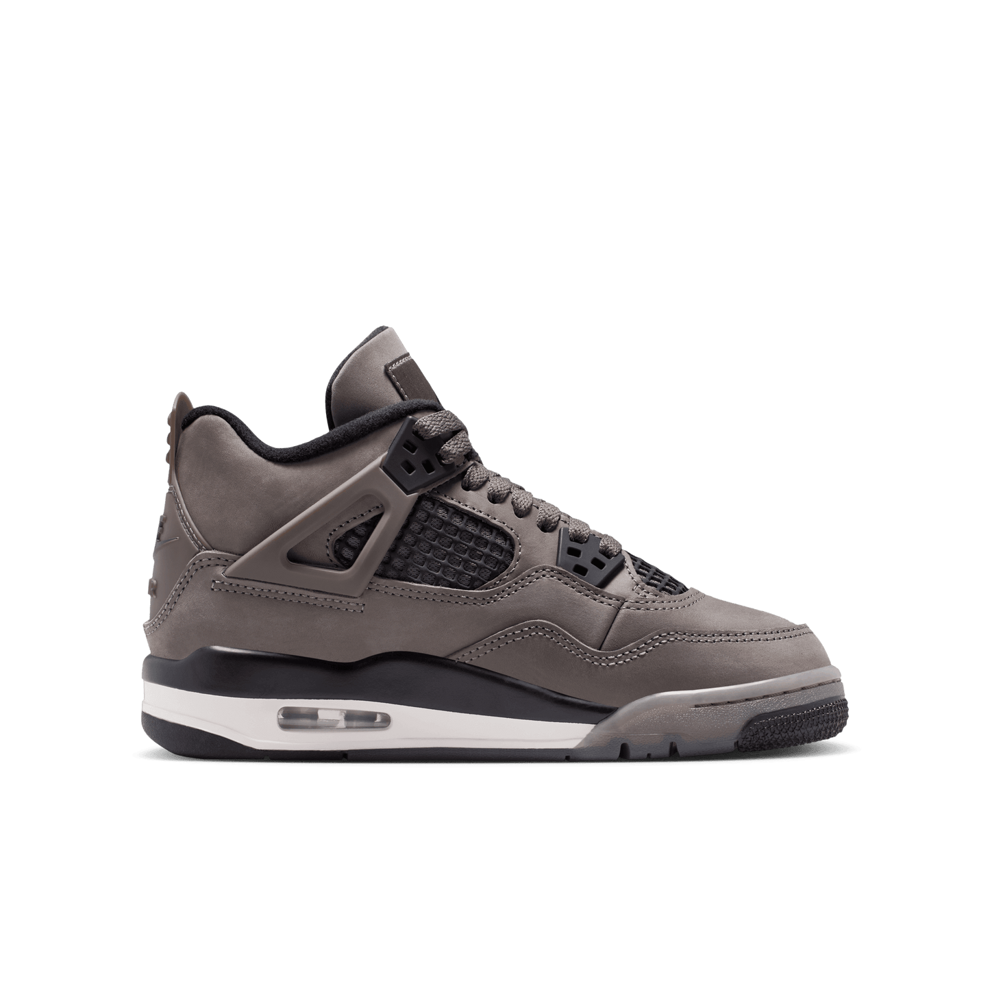 Big Kids' Air Jordan 4 Retro "Cave Stone and Black"
