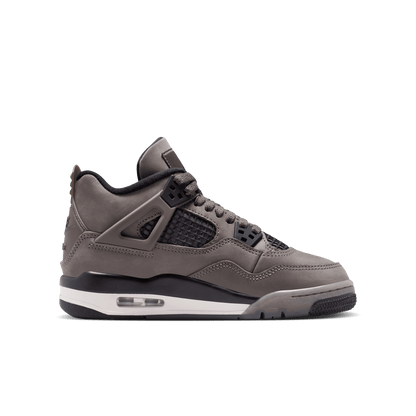 Big Kids' Air Jordan 4 Retro "Cave Stone and Black"