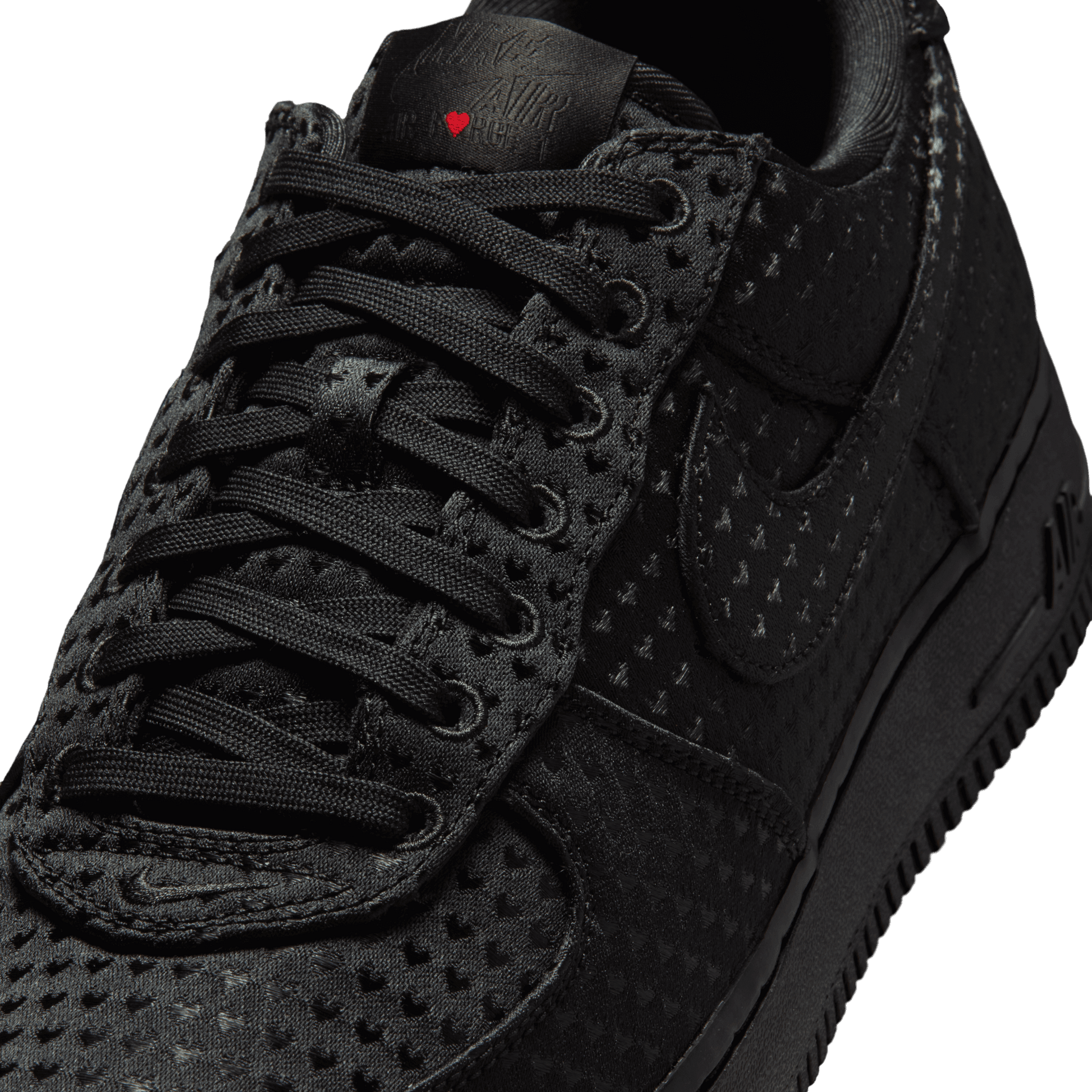 Men's Nike Air Force 1 Retro "Valentine's Day Triple Black"