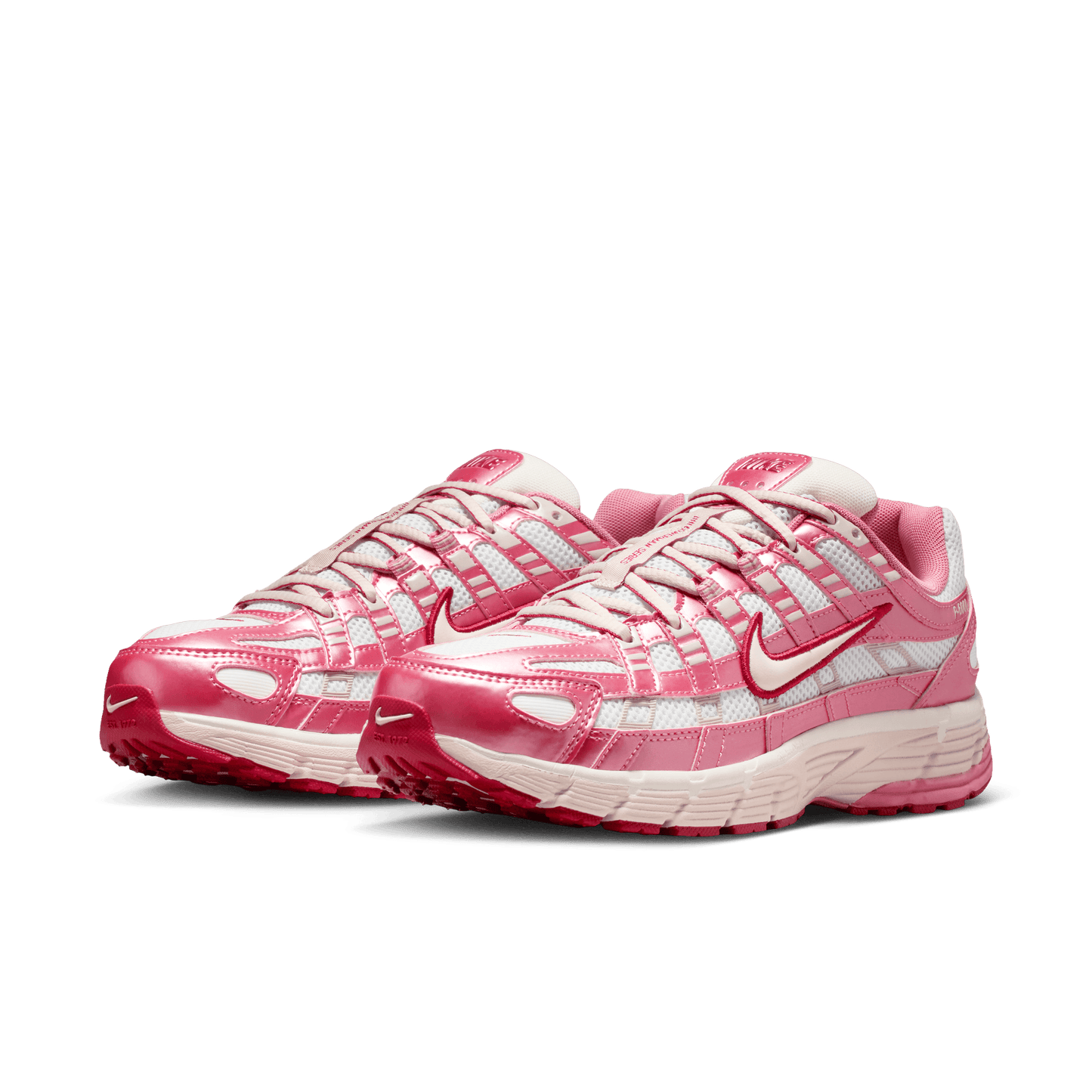 Women's Nike P-6000 "Summit White Slit Red"