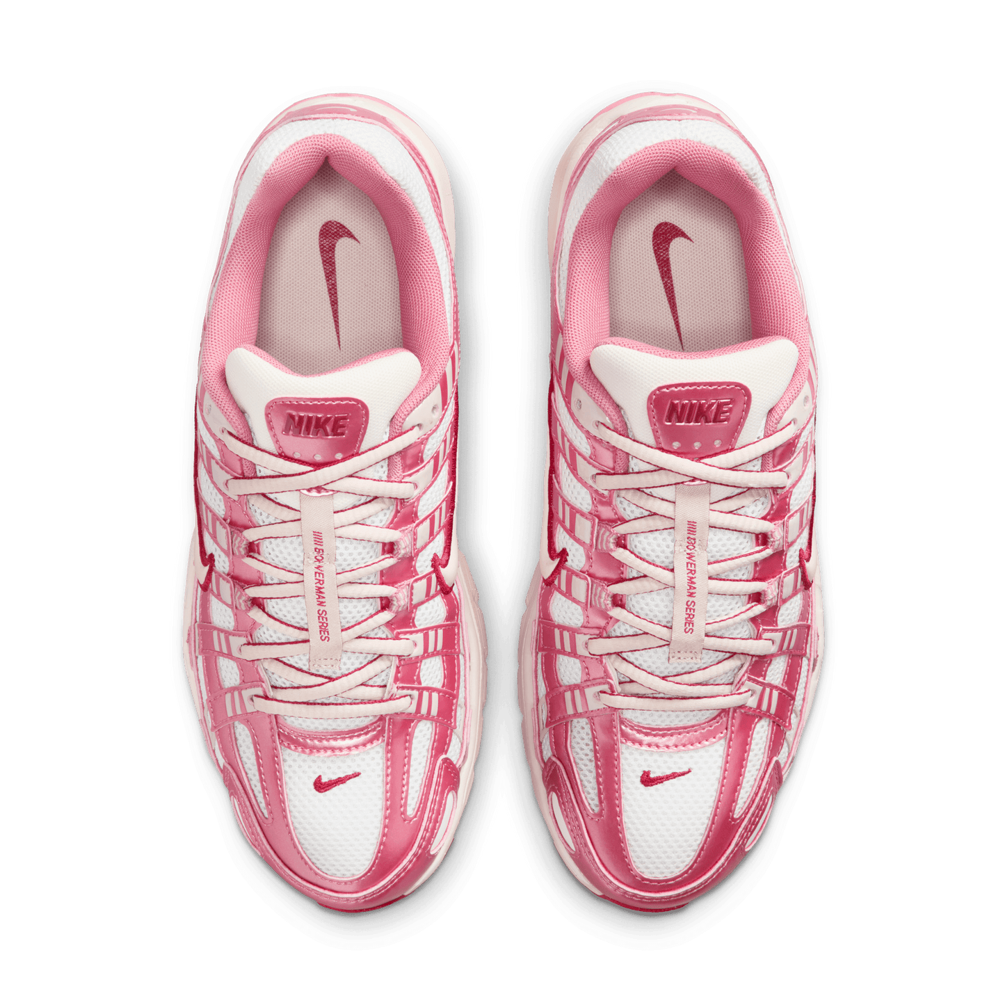 Women's Nike P-6000 "Summit White Slit Red"