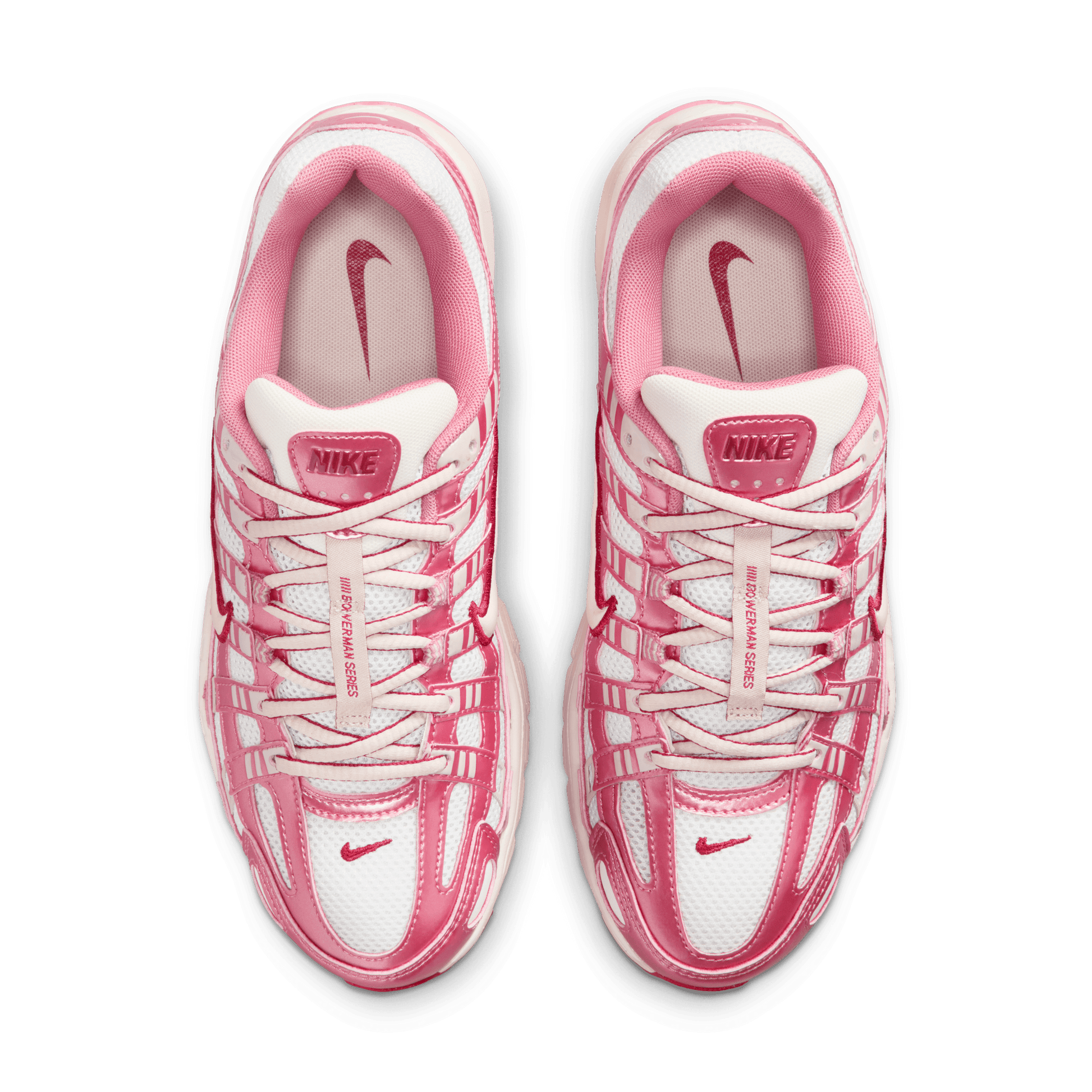 Women's Nike P-6000 "Summit White Slit Red"