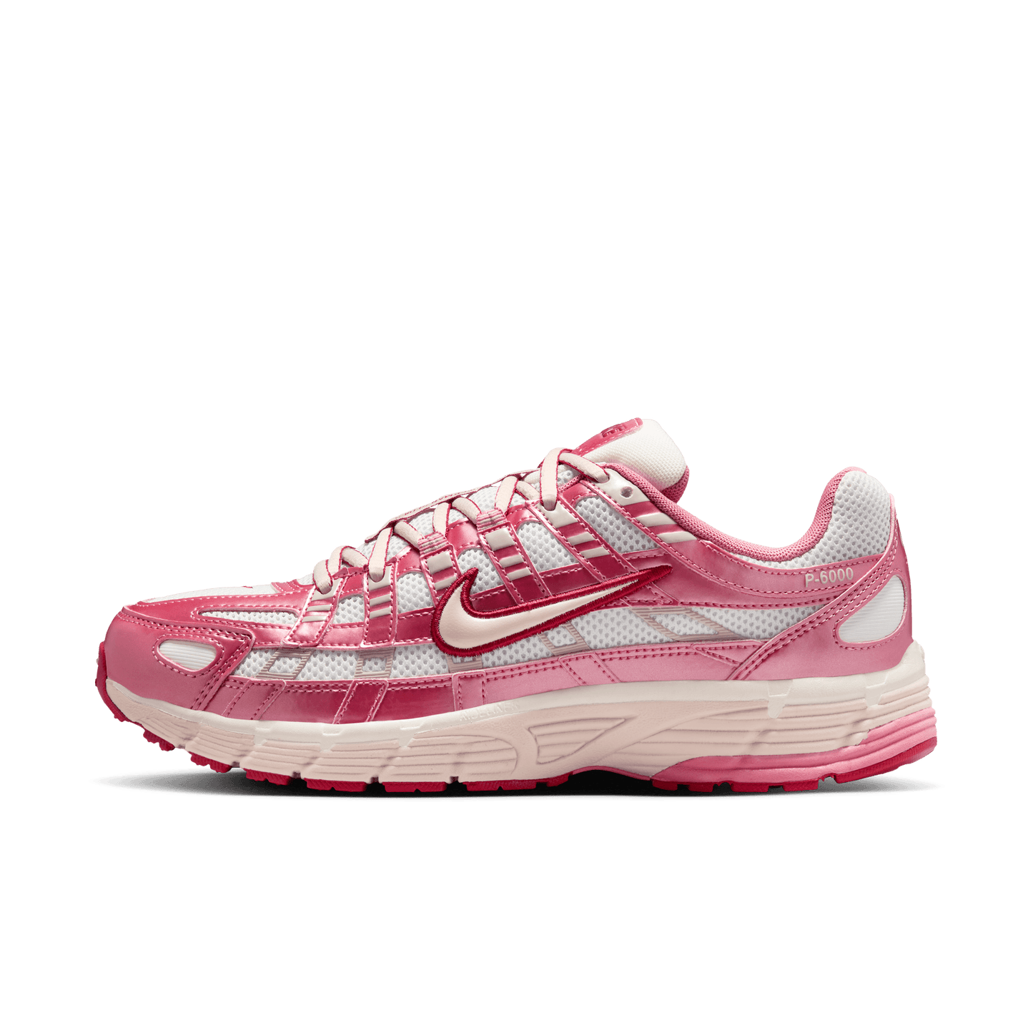 Women's Nike P-6000 "Summit White Slit Red"