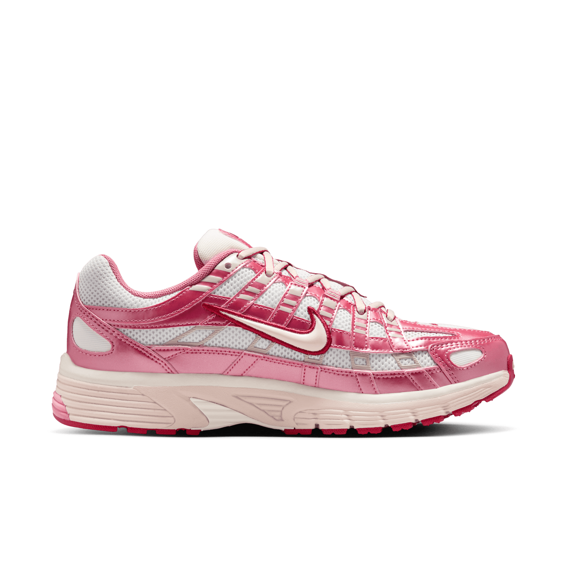 Women's Nike P-6000 "Summit White Slit Red"