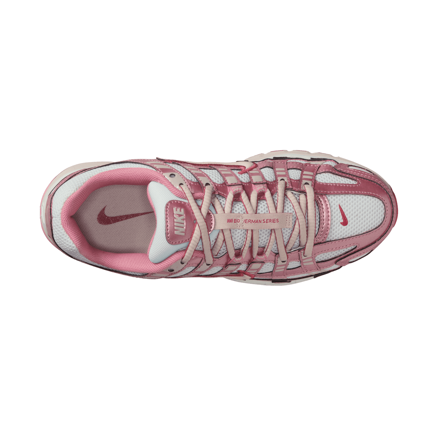 Women's Nike P-6000 "Summit White Slit Red"