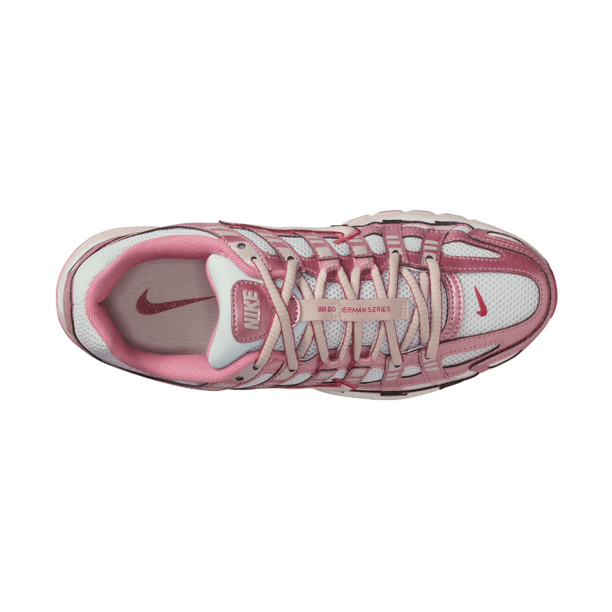 Women's Nike P-6000 "Summit White Slit Red"