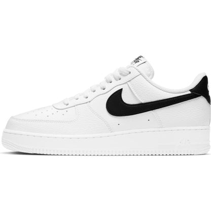 Men's Nike Air Force 1 '07 "White Black Pebbled Leather"