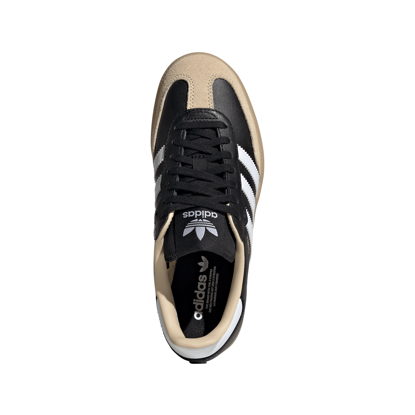 Big Kids' Adidas Samba OG J "Black White Beige Gum"
