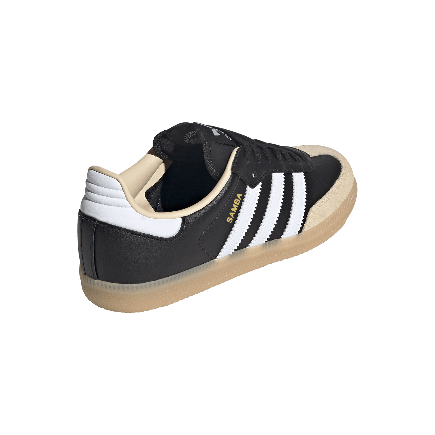Big Kids' Adidas Samba OG J "Black White Beige Gum"