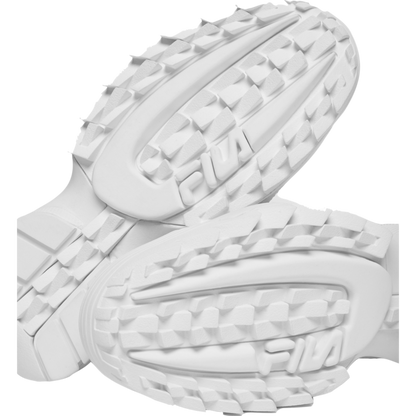 Women's Fila Disruptor II Premium "Triple White"