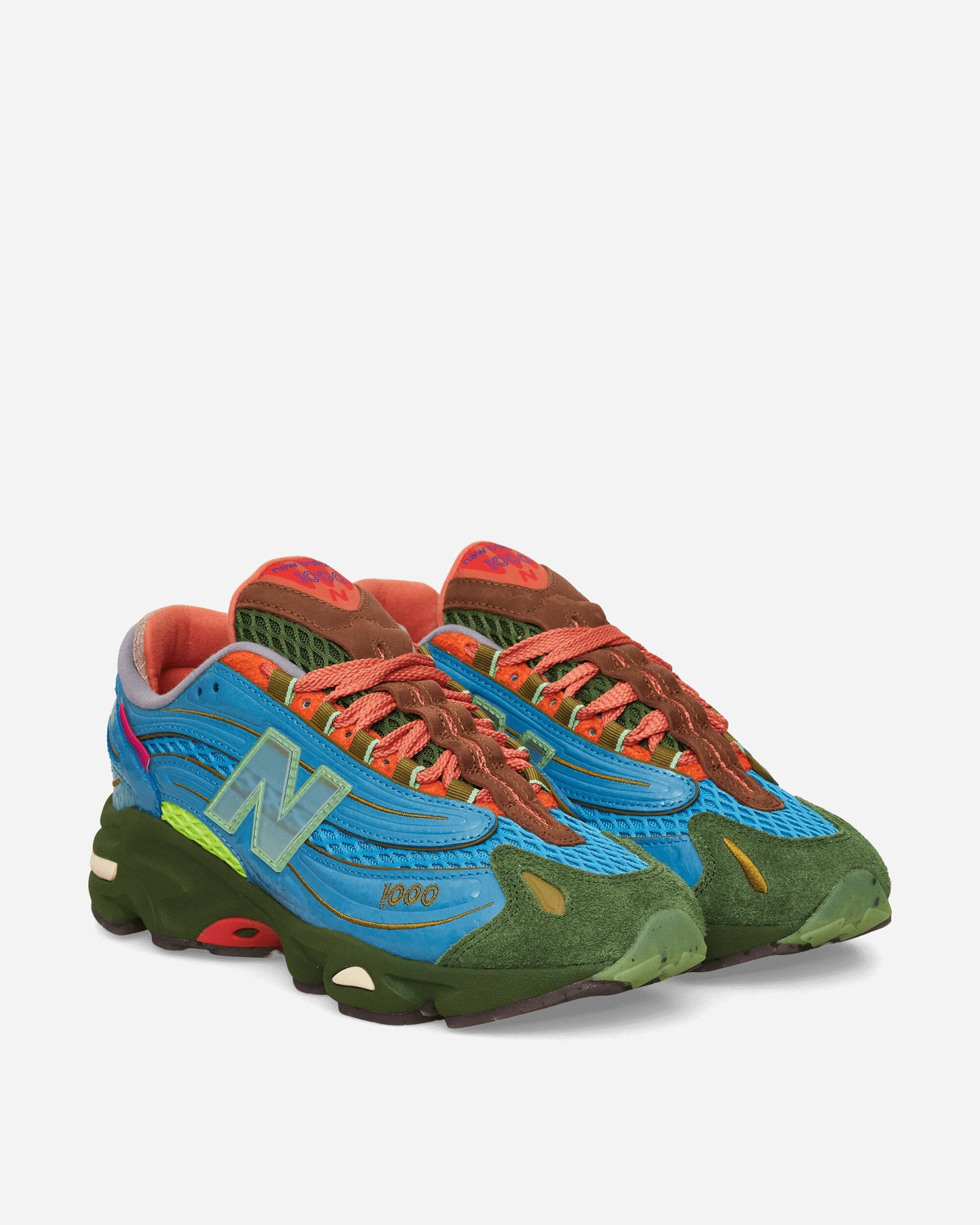 Salehe Bembury 1000 Sneakers Blue / Lime / Red