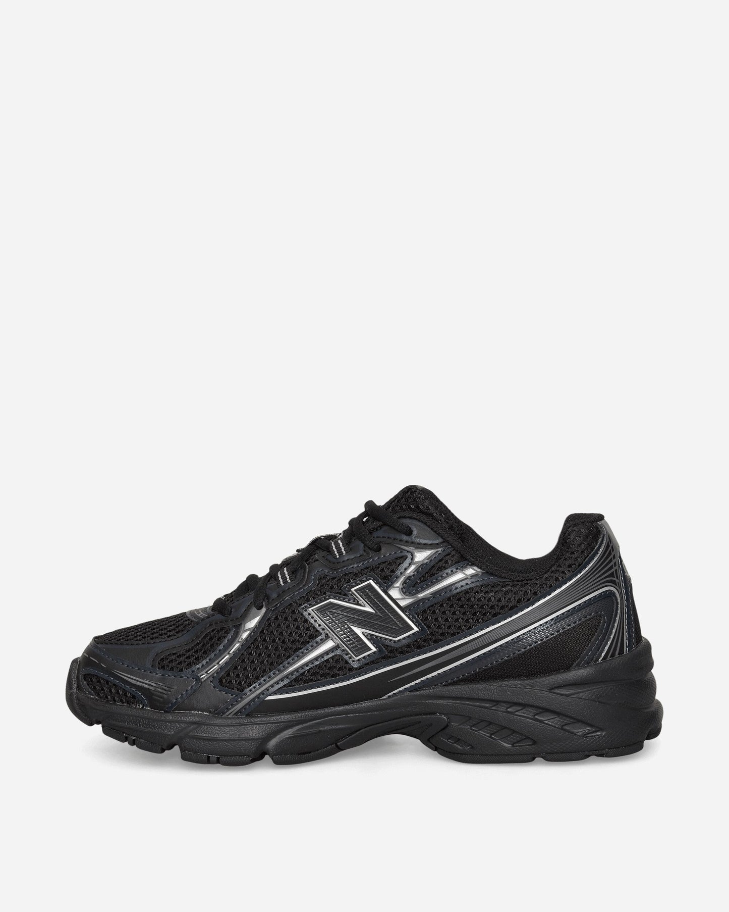 740 Sneakers Black / Silver Metallic