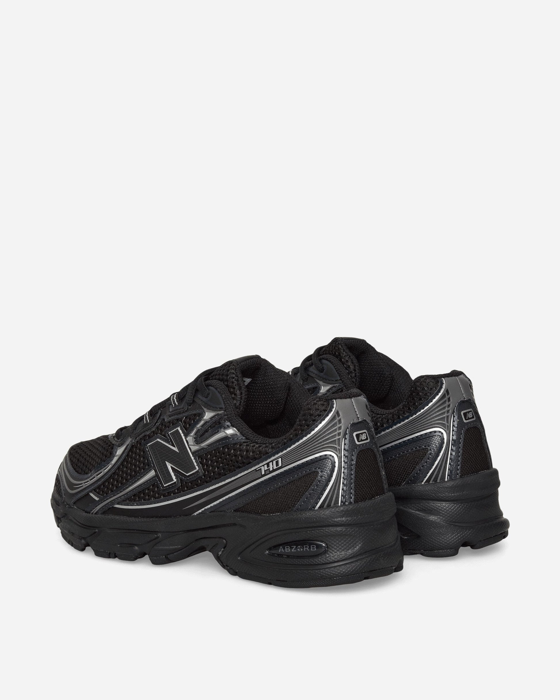 740 Sneakers Black / Silver Metallic