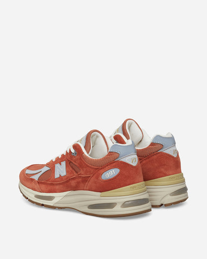 Made in UK 991v2 Vintage Sports Sneakers Potters Clay / Raw Sienna / Harbor Mist
