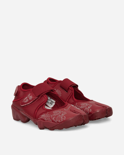 Women's Air Rift Leather Sandals Team Red