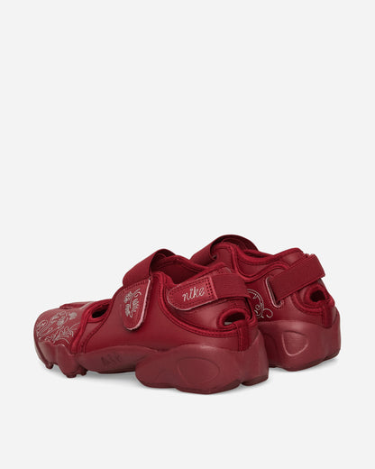 Women's Air Rift Leather Sandals Team Red