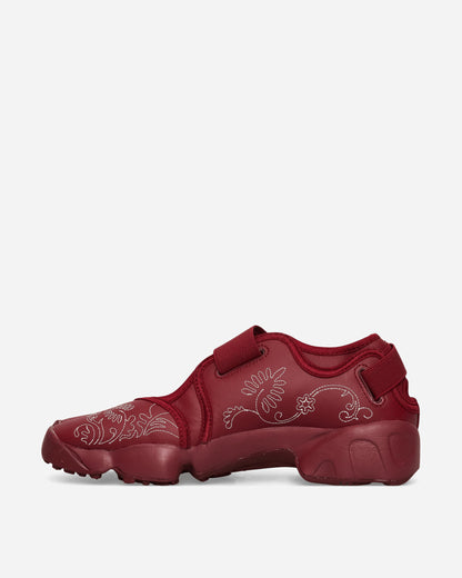 Women's Air Rift Leather Sandals Team Red