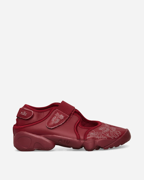 Women's Air Rift Leather Sandals Team Red