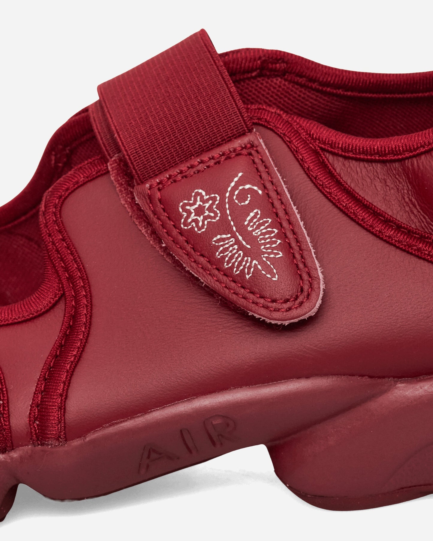 Women's Air Rift Leather Sandals Team Red