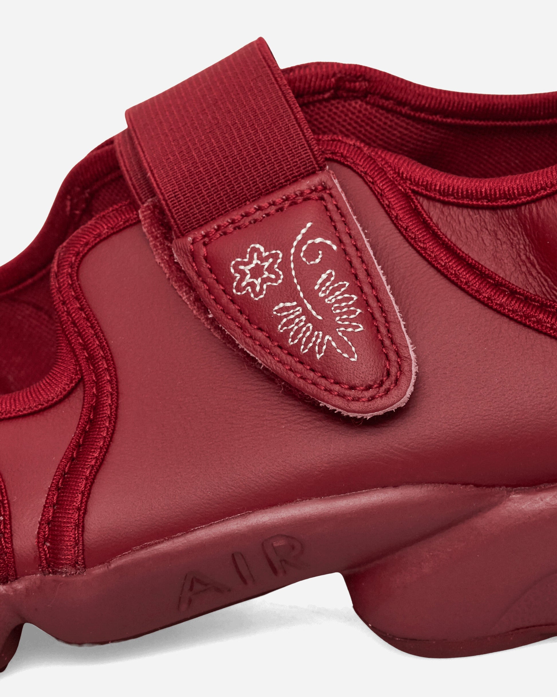 Women's Air Rift Leather Sandals Team Red