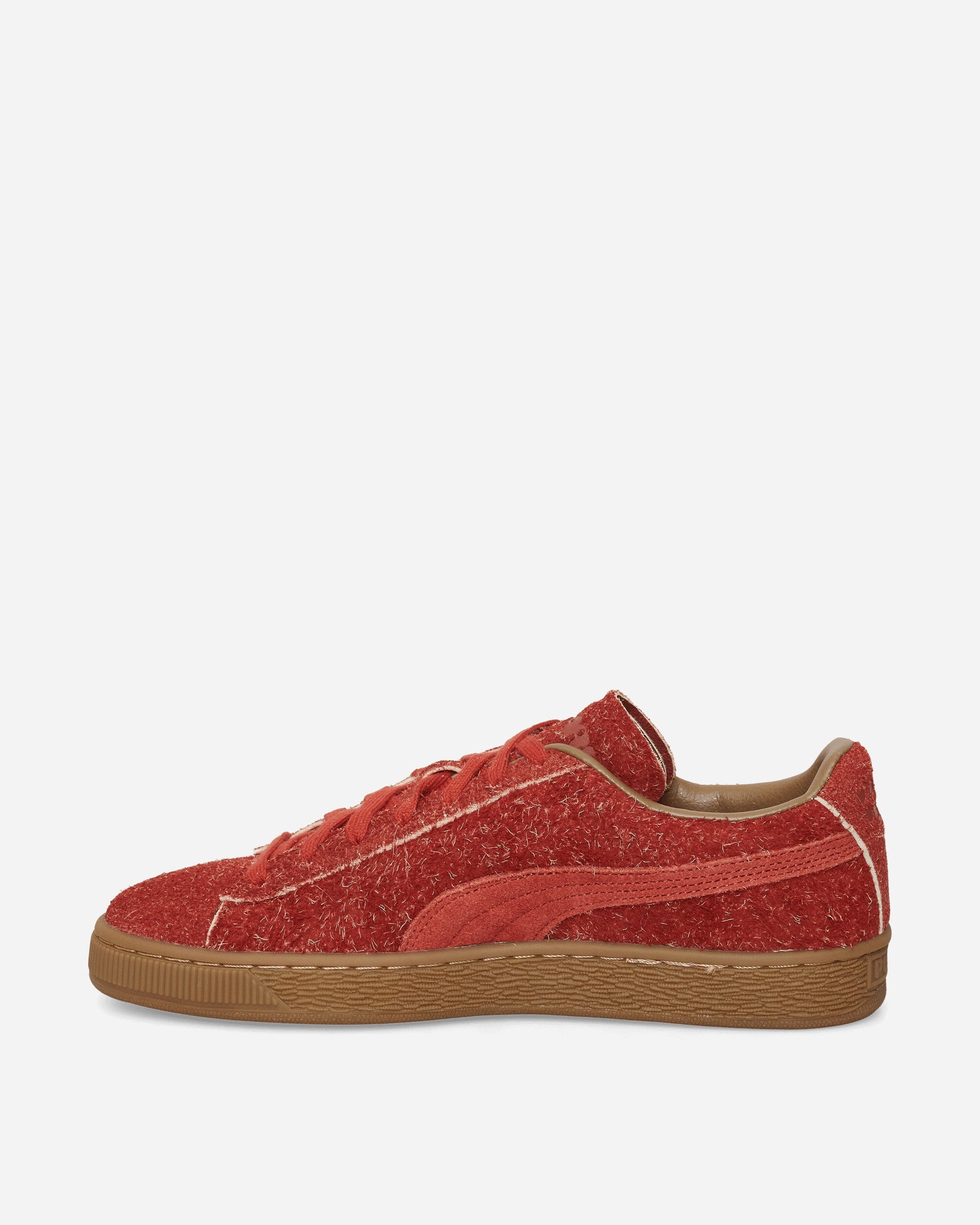 Daniëlle Cathari Suede Fuzzy Sneakers Mars Red