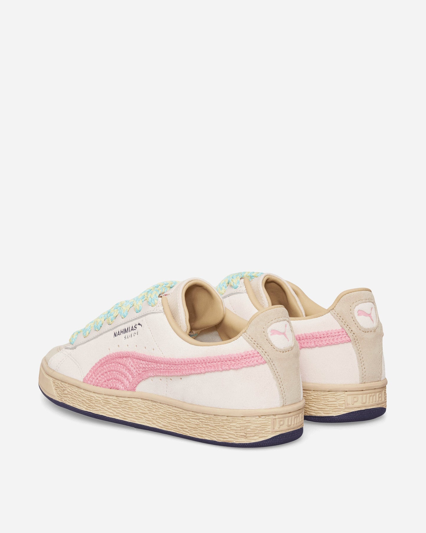 Nahmias Suede Crochet Sneakers Jasmine Flower / Pink Pixel
