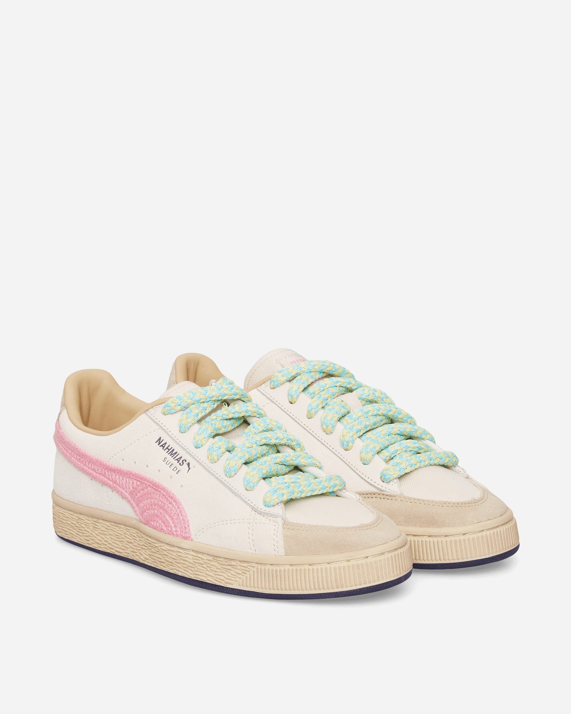 Nahmias Suede Crochet Sneakers Jasmine Flower / Pink Pixel