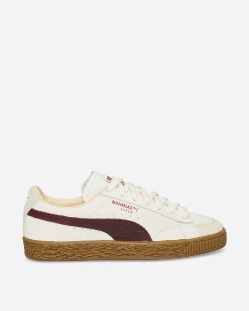 Nahmias Suede Vintage Red Sneakers Warm White / For All Time Red