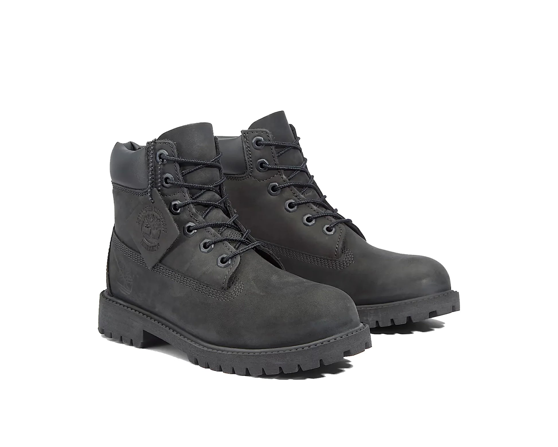 Big Kids' Timberland® Premium 6 Inch Lace Waterproof Boot "Black"