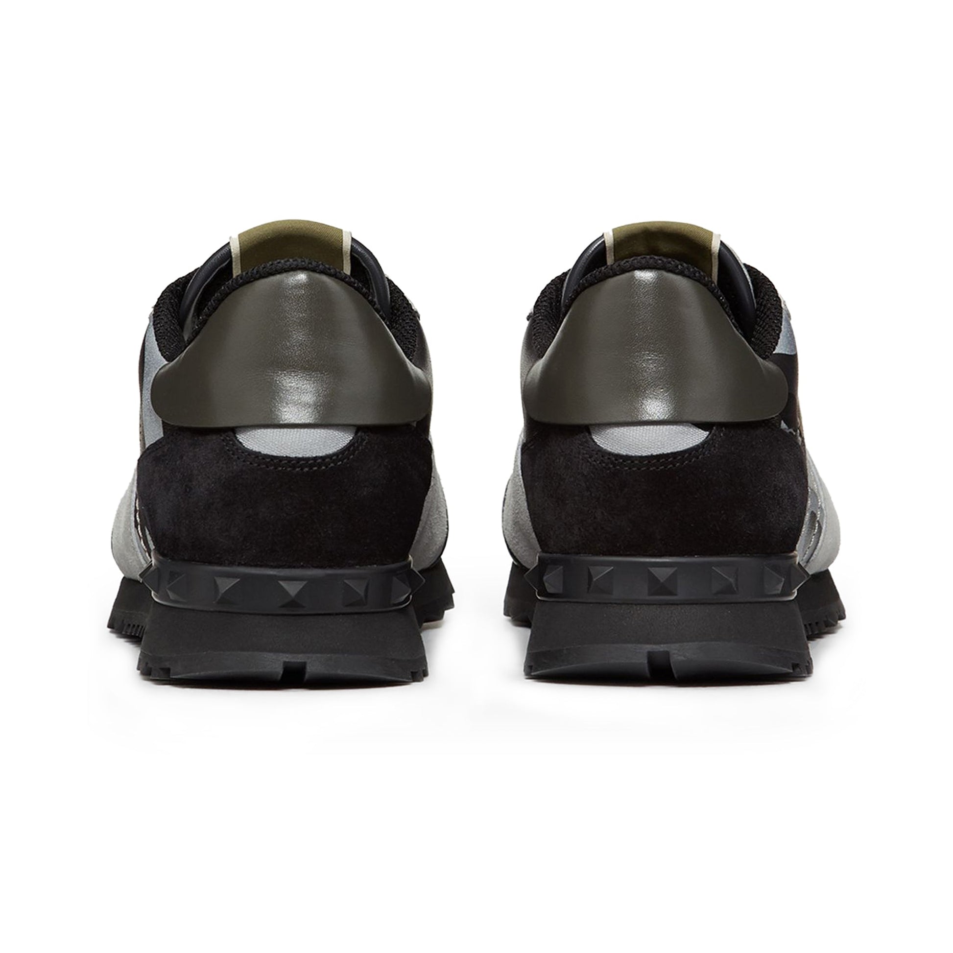 Valentino Grey Black Camouflage Rockrunner Sneaker
