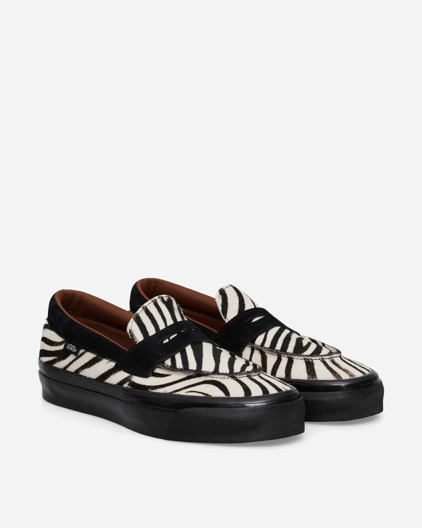 Premium Pony Hair Loafers Zebra