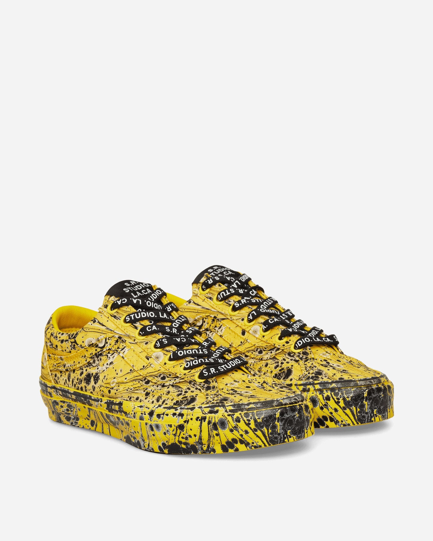 S.R. STUDIO LA.CA. Old Skool Reissue 36 Vibram Sneakers Marbled / Cyber Yellow