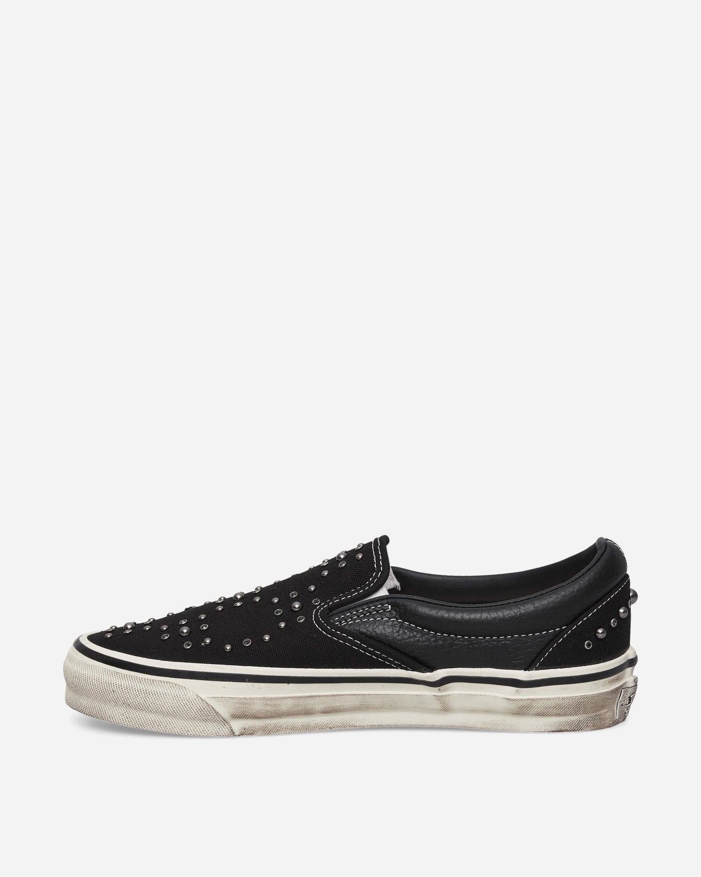 Premium Classic Slip-On Pearlized Sneakers Black