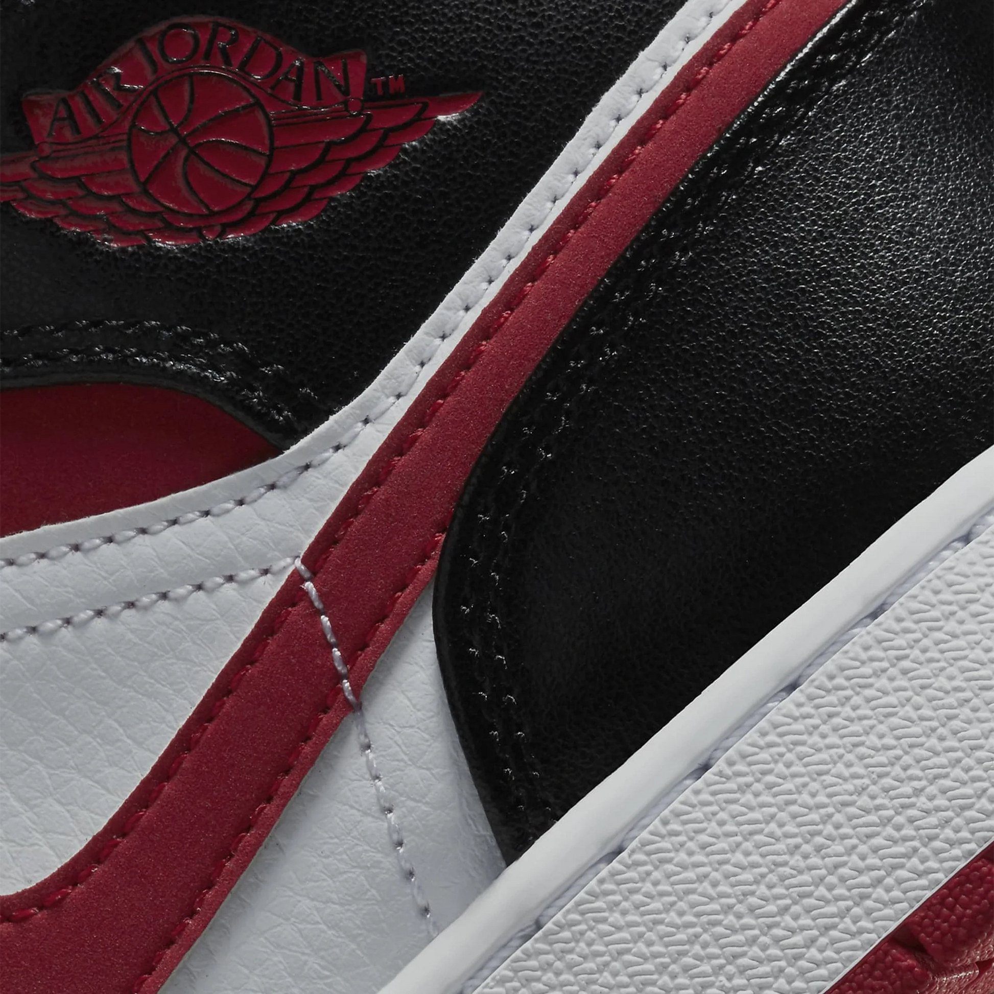 Air Jordan 1 Mid Gym Red Black White (GS)
