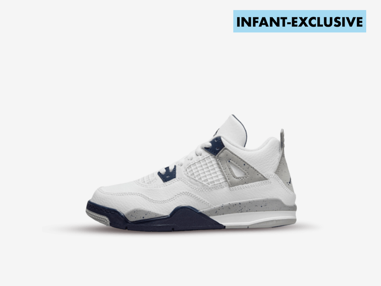 Air Jordan 4 White Midnight Navy (PS)