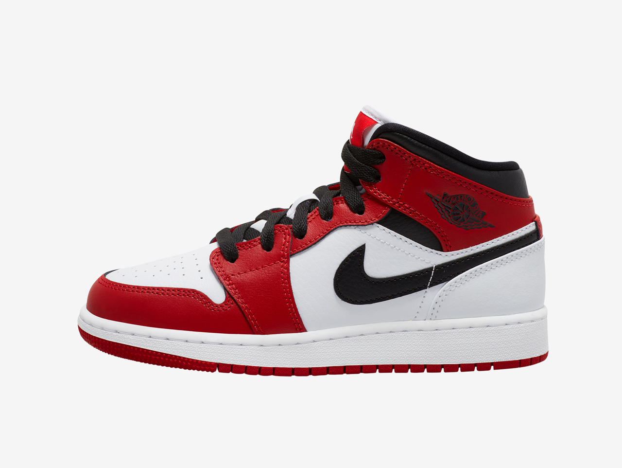 Air Jordan 1 Mid Chicago White (GS)